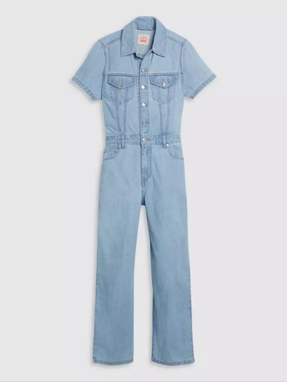 Levi's Light Wash Denim Jumpsuit • Size Large